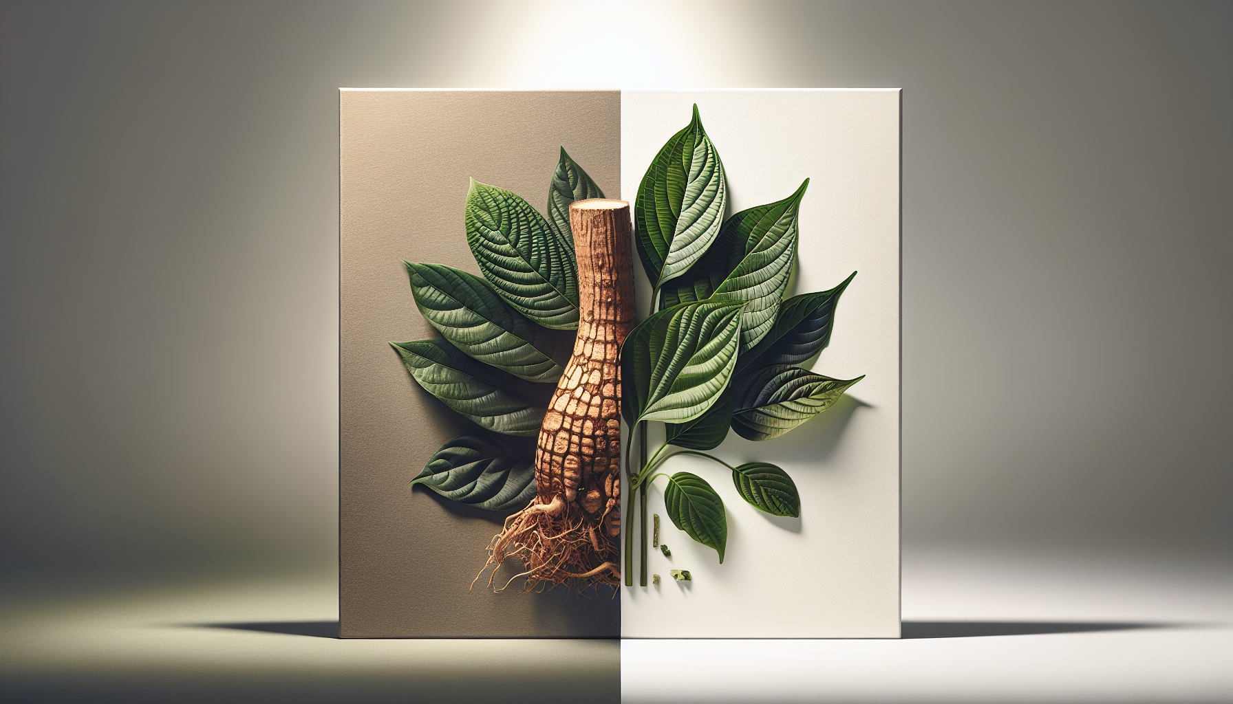 Kava root versus kratom leaves comparison