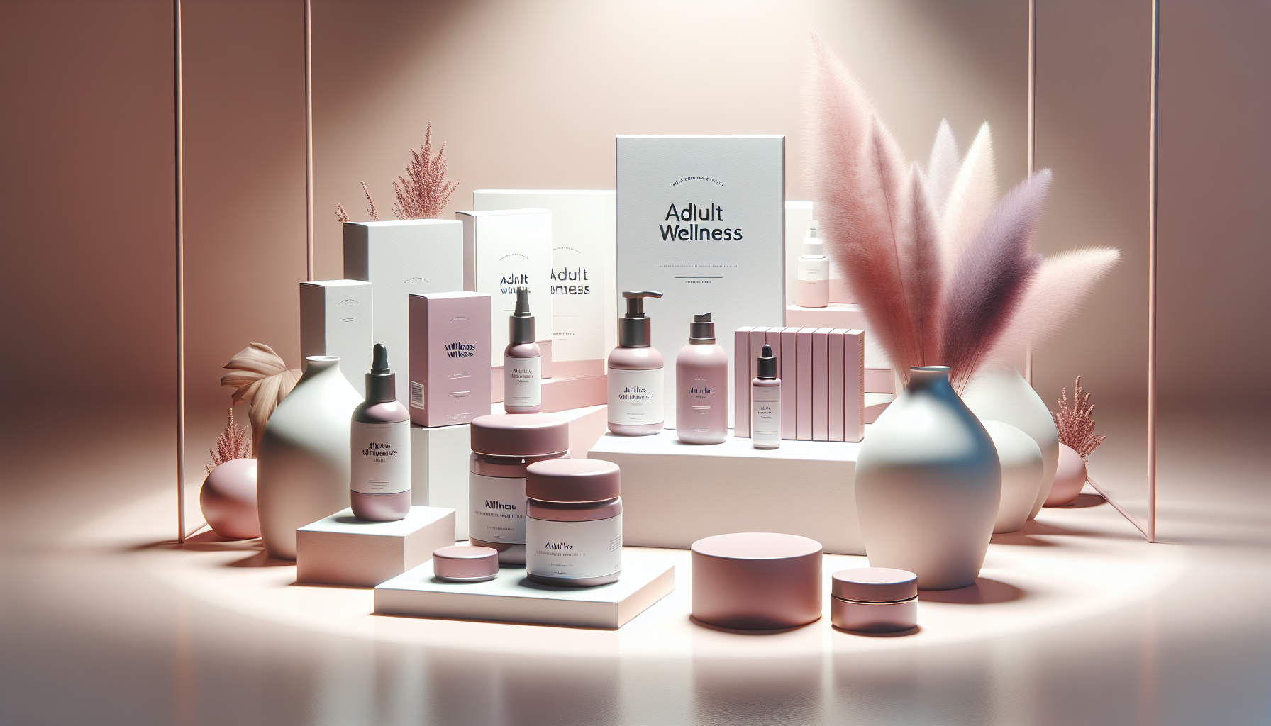 Adult toys and pleasure products guide showing modern wellness products