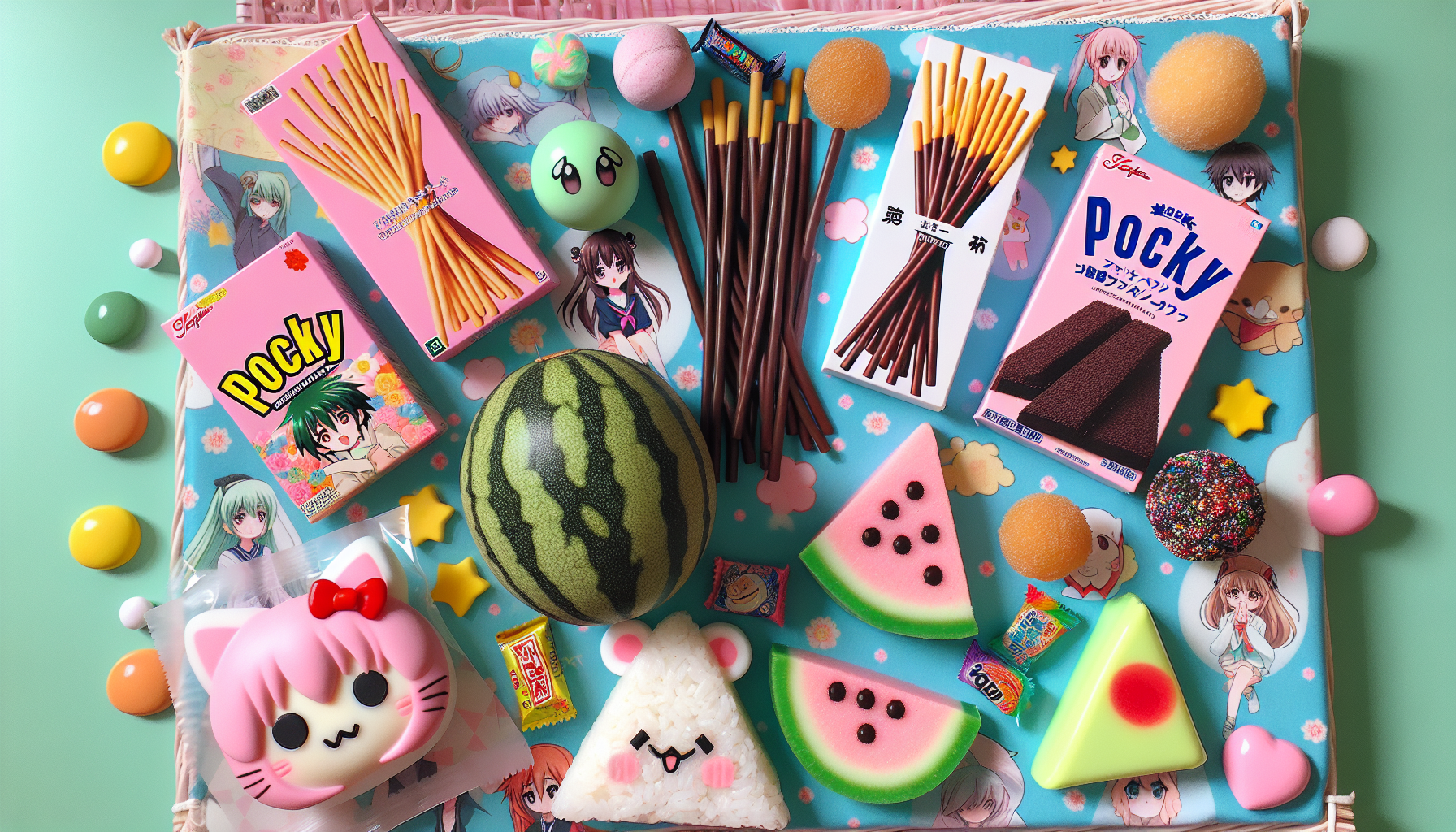 Anime snacks and Japanese treats featured in popular anime shows