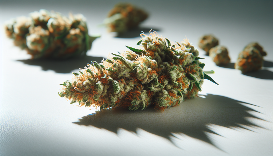 Premium hemp flower buds showing quality and trichome coverage