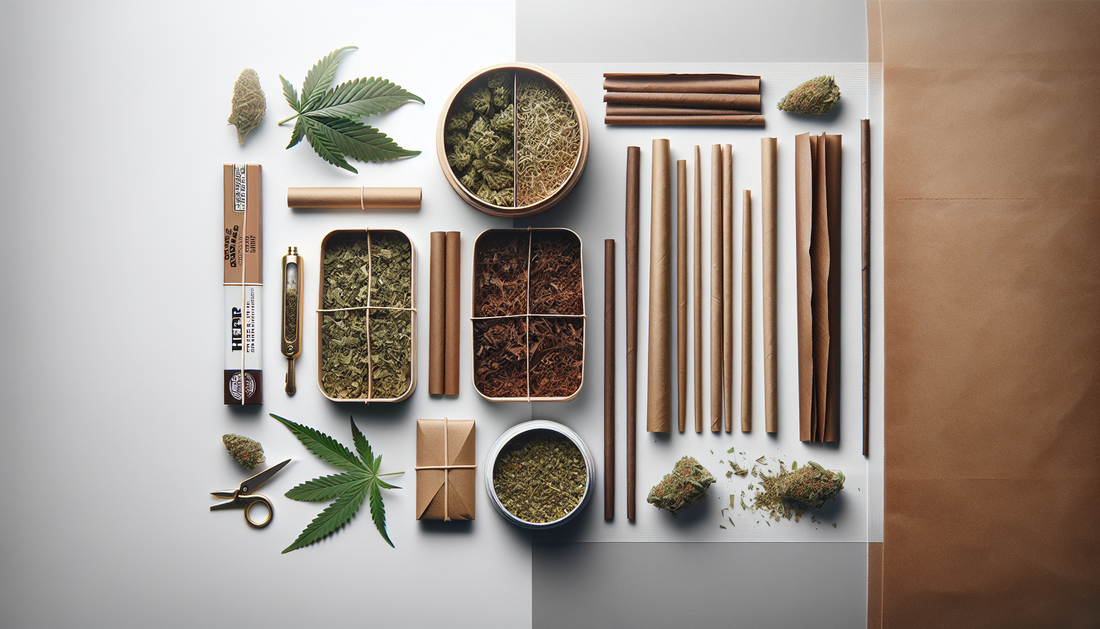 Hemp wraps versus blunt wraps comparison showing both types