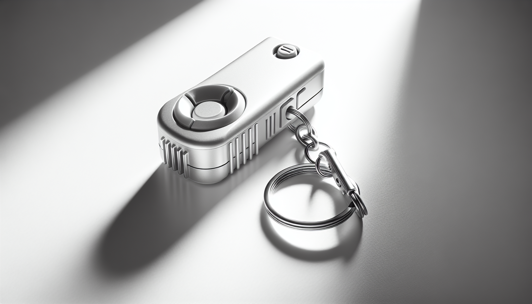 Personal safety alarm keychain device for self defense