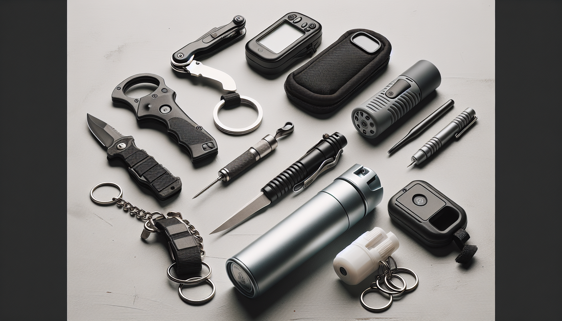 Self defense products including pepper spray and personal safety devices