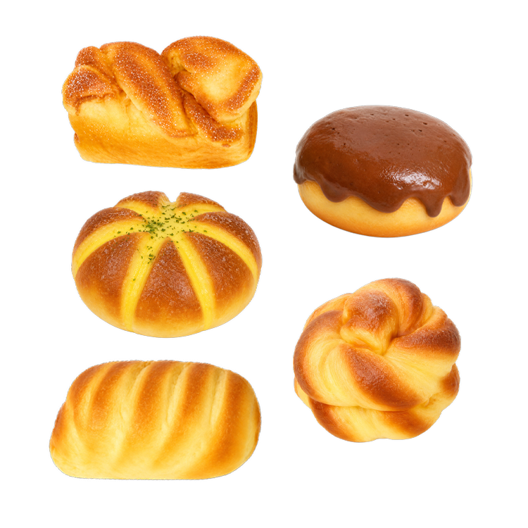 Fun Doh Bakery Slow Rise Squishy Bread assorted designs
