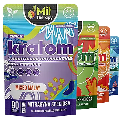 MIT Therapy Traditional Kratom Capsules Bag
