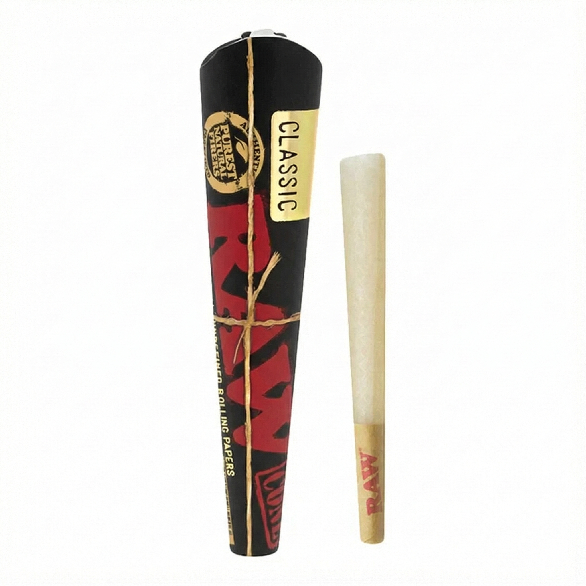 Raw Black - Cones | Classic (1-1/4") [6ct]