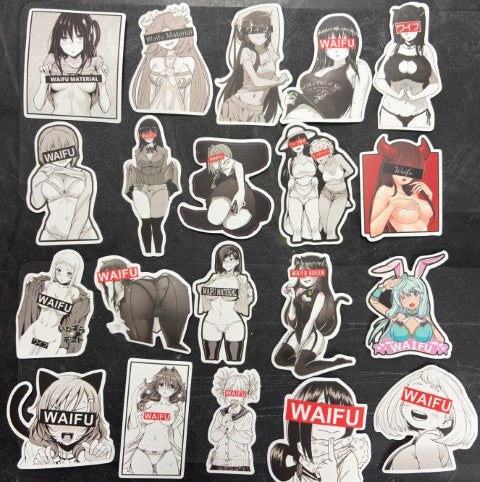 3D Anime & Character Stickers (Small)