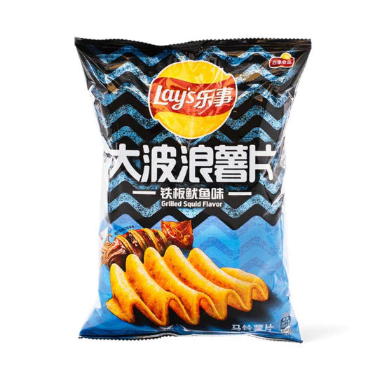 Lays Wavy Chips Grilled Squid 70g (China)