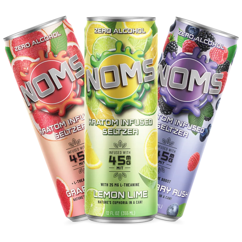 NOMS Kratom Infused Seltzer 12oz 45mg — Variety