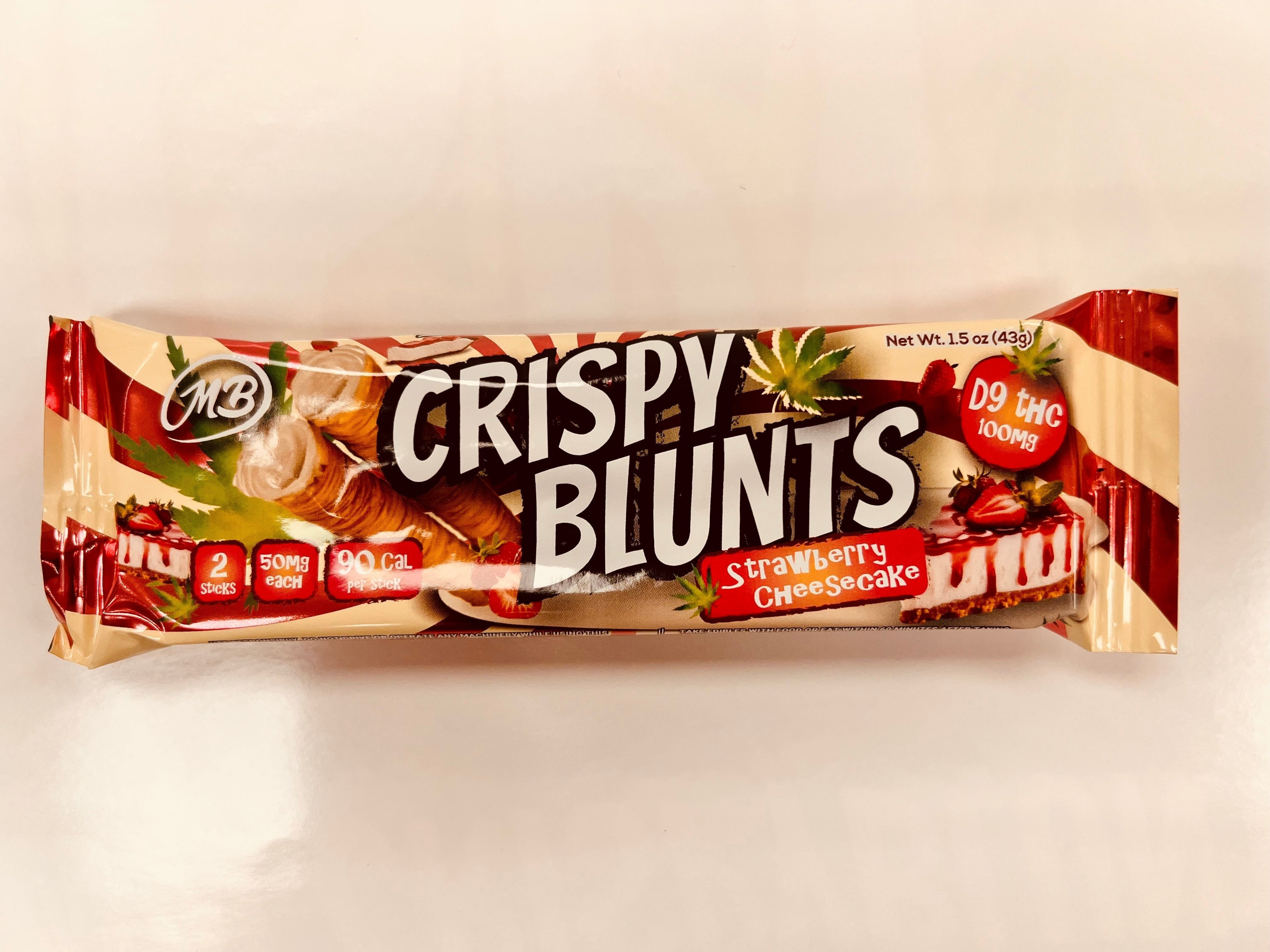 Crispy Blunts Delta 9 Strawberry Cheesecake 100mg