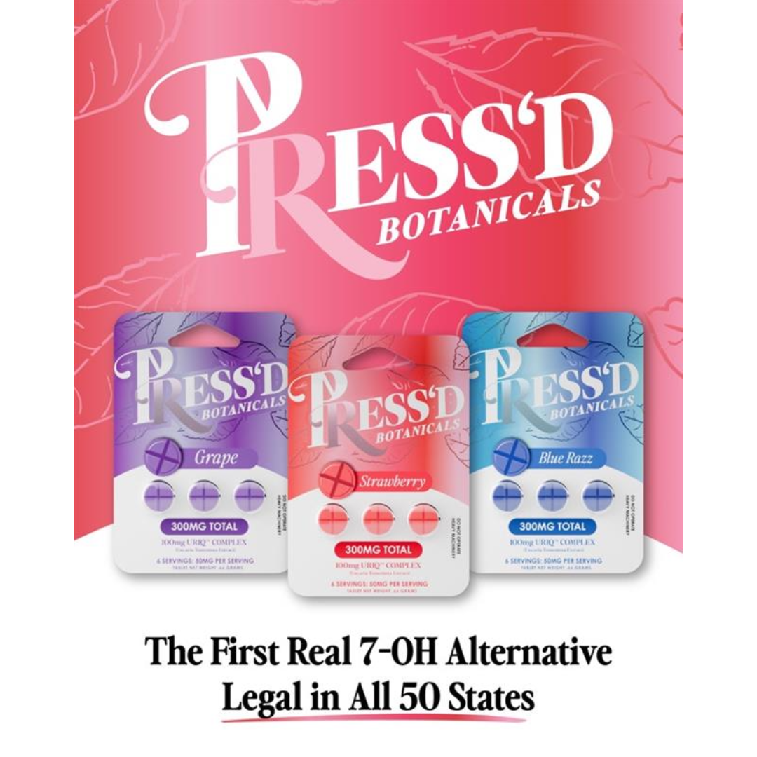 Press'd Botanicals URIQ Complex Tablets 300mg - Kratom Free Cat's Claw Extract