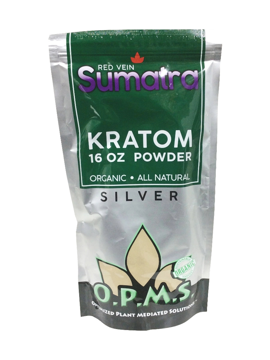 OPMS Silver Red Vein Sumatra Kratom Powder 16oz