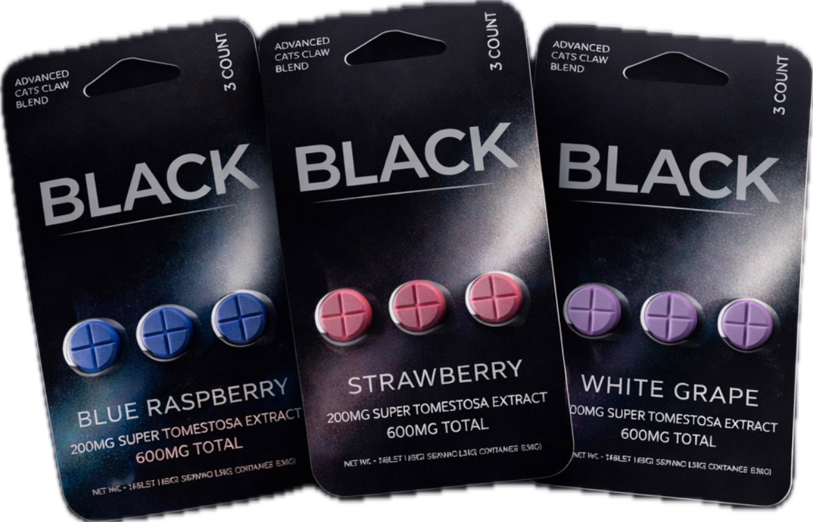 Black Label Distribution Black Advanced Cat's Claw Alkaloid Blend Tablets Display