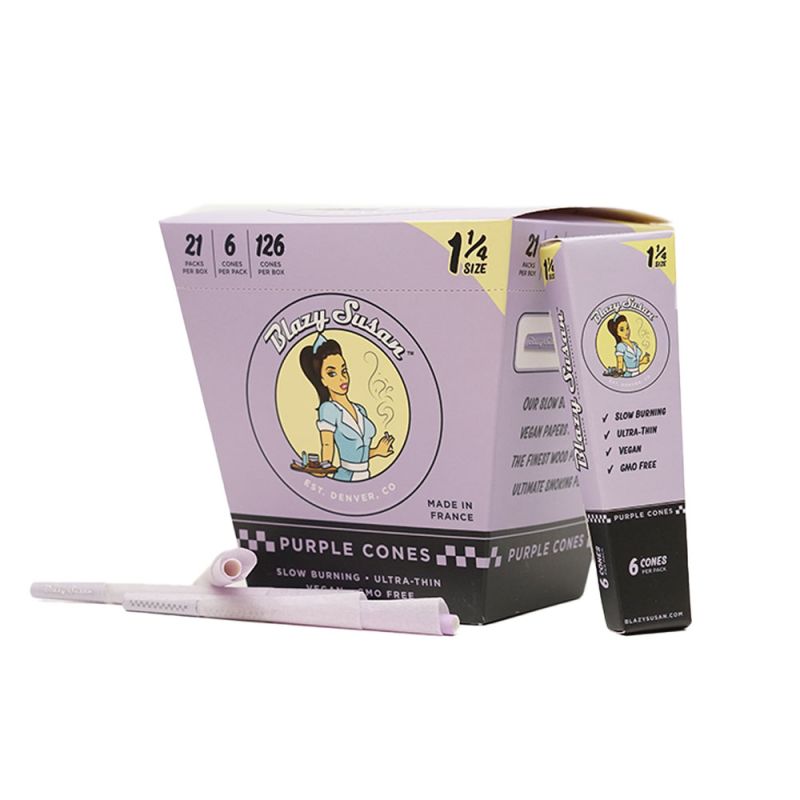 Blazy Susan ~ Cones | Purple (1 1/4") [6pk]
