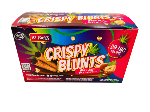 Crispy Blunts Delta 9 Hazelnut Chocolate 10ct Display Box