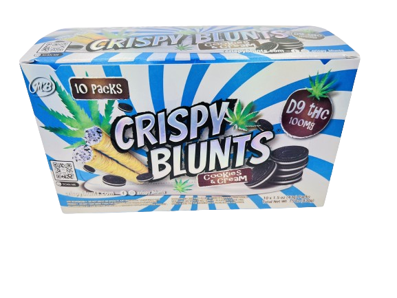 Crispy Blunts Delta 9 Cookies and Cream 10ct Display Box