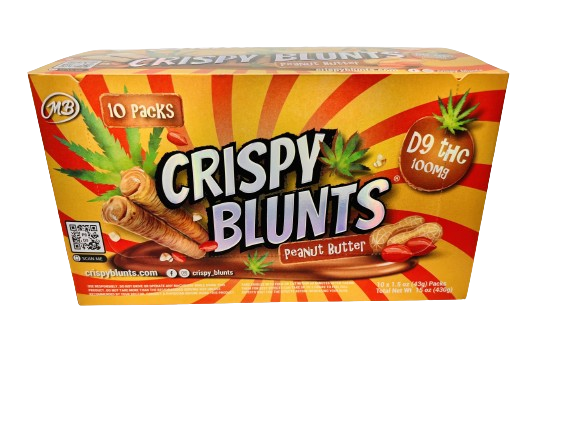 Crispy Blunts Delta 9 Peanut Butter 10ct Display Box