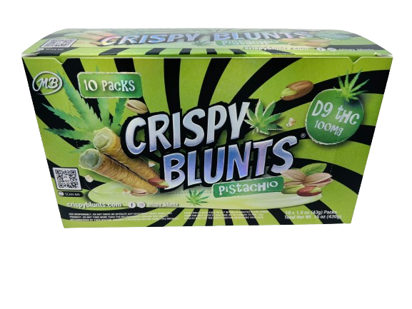 Crispy Blunts Delta 9 Pistachio Cream 10ct Display Box