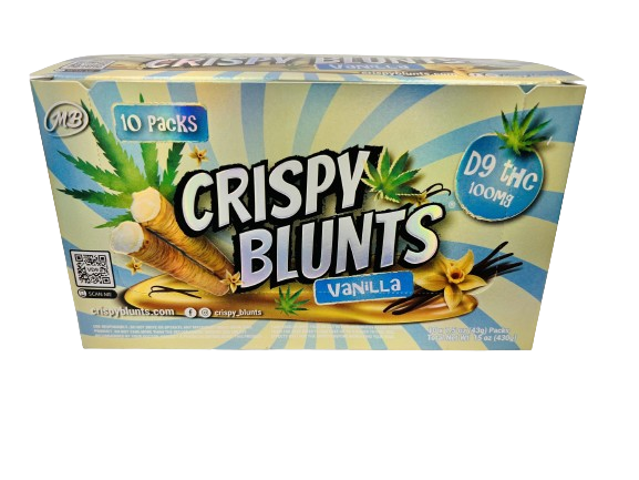 Crispy Blunts Delta 9 Vanilla Cream 10ct Display Box