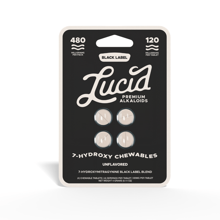 Lucid - Black Label 7-Hydroxy 4ct Tablets 120mg ea = 480mg