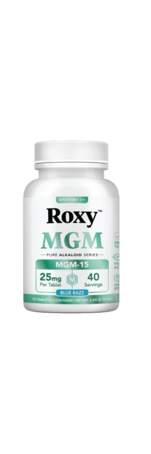 Roxy MGM-15 Tablets 25mg 40ct Jar - Blue Razz