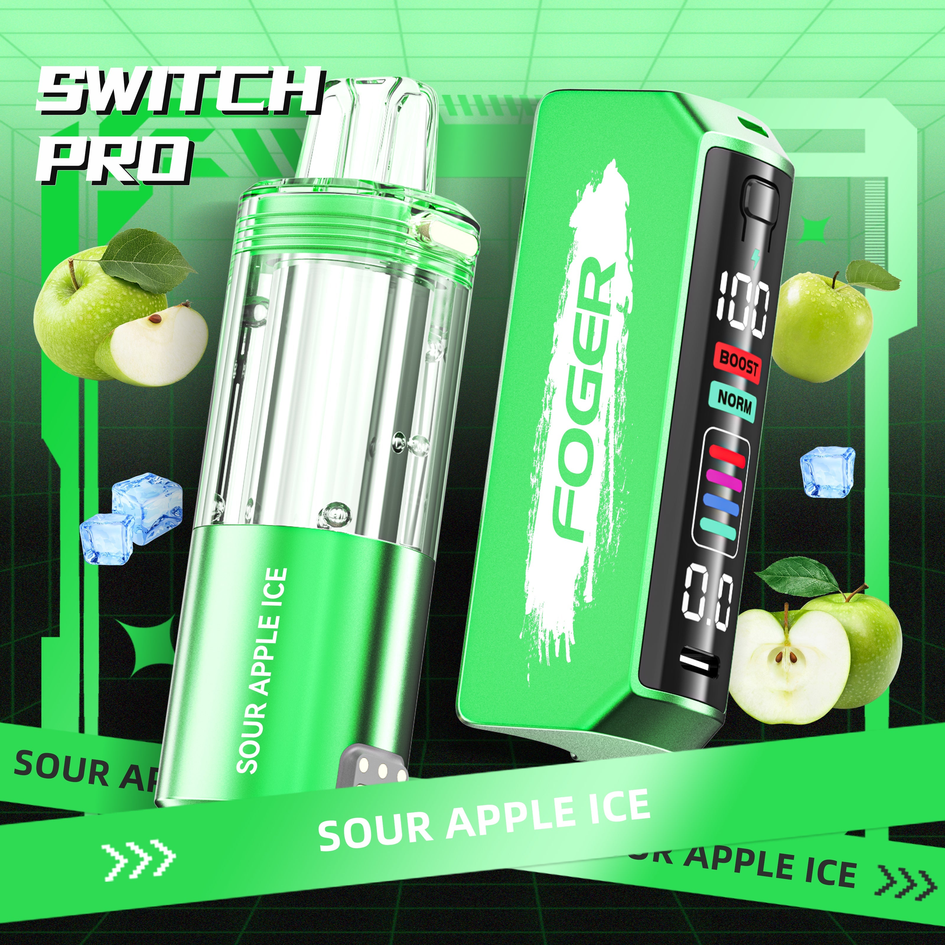 Foger Switch Pro 30K Kit - Sour Apple Ice