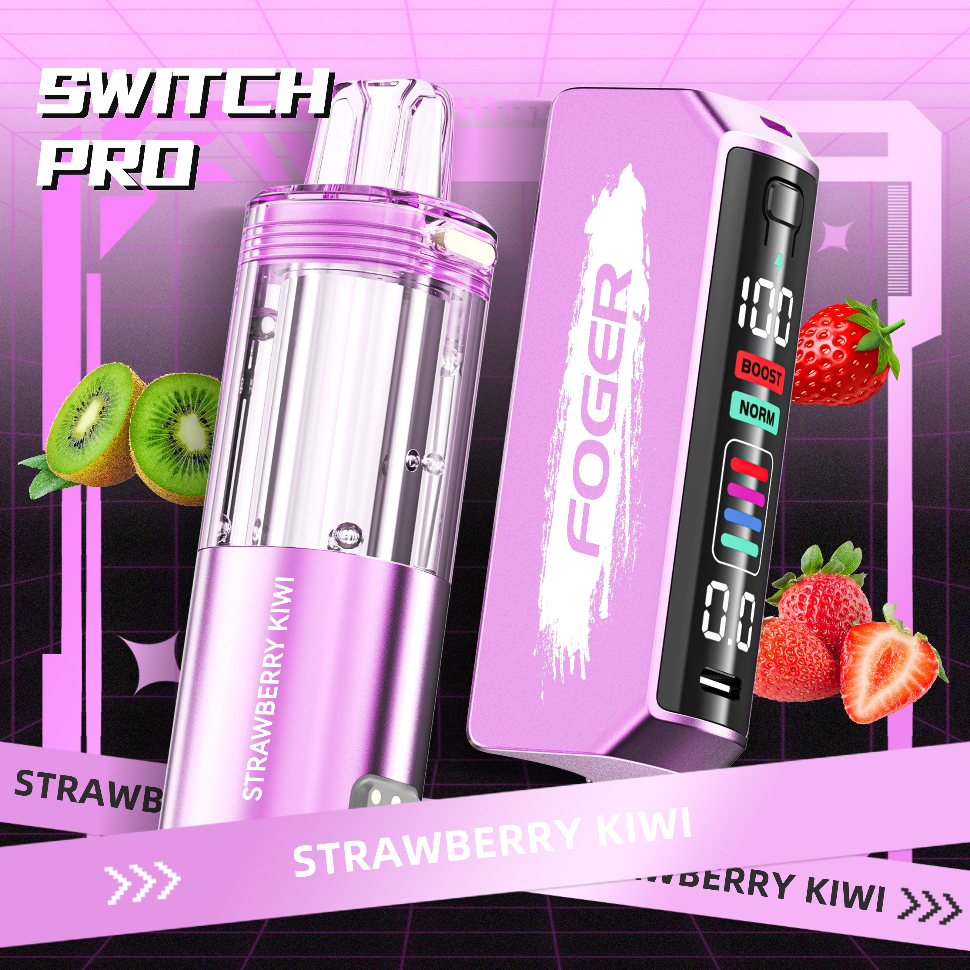 Foger Switch Pro 30K Kit - Strawberry Kiwi